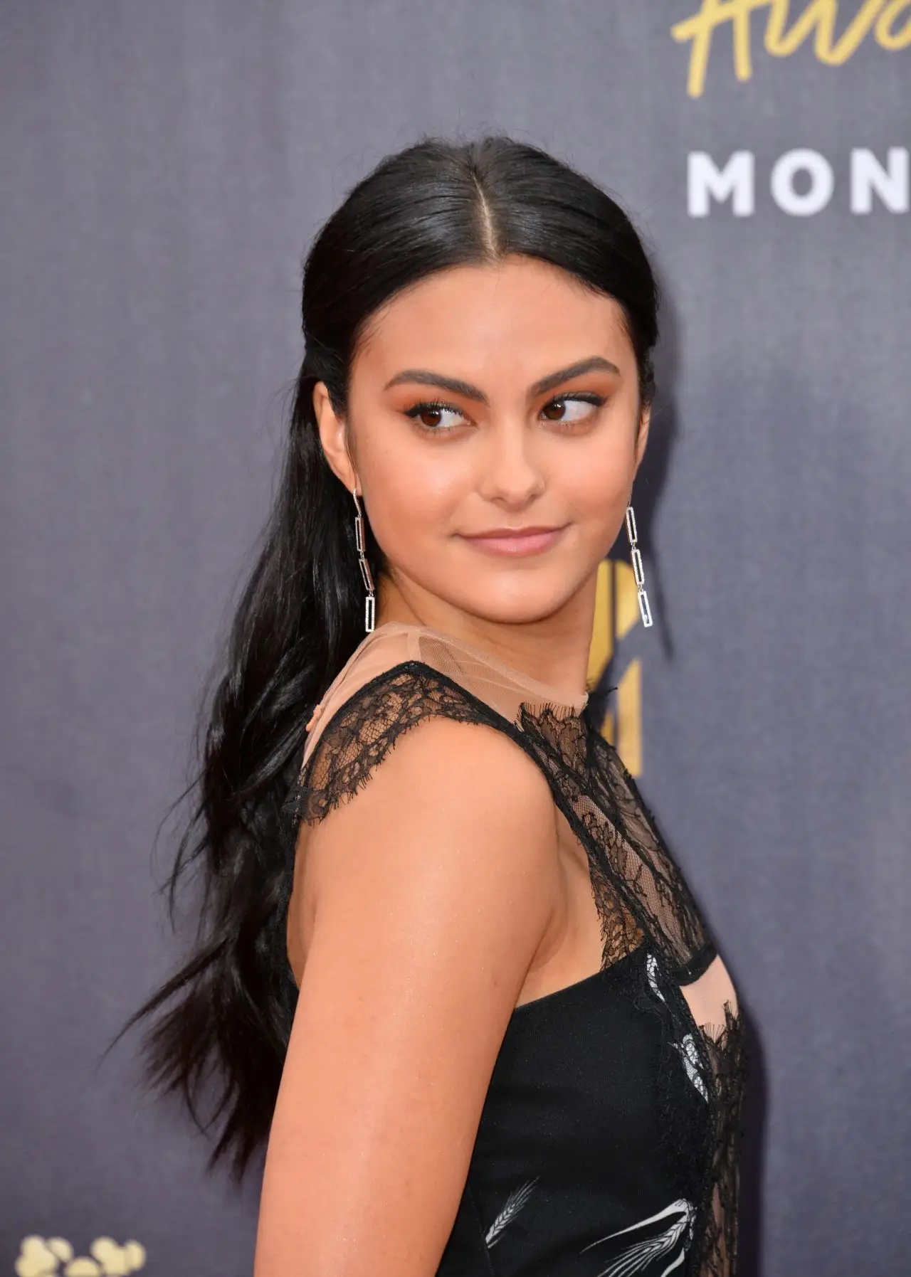 Camila Mendes at 2018 MTV Movie And TV Awards at Barker Hangar in Santa Monica08